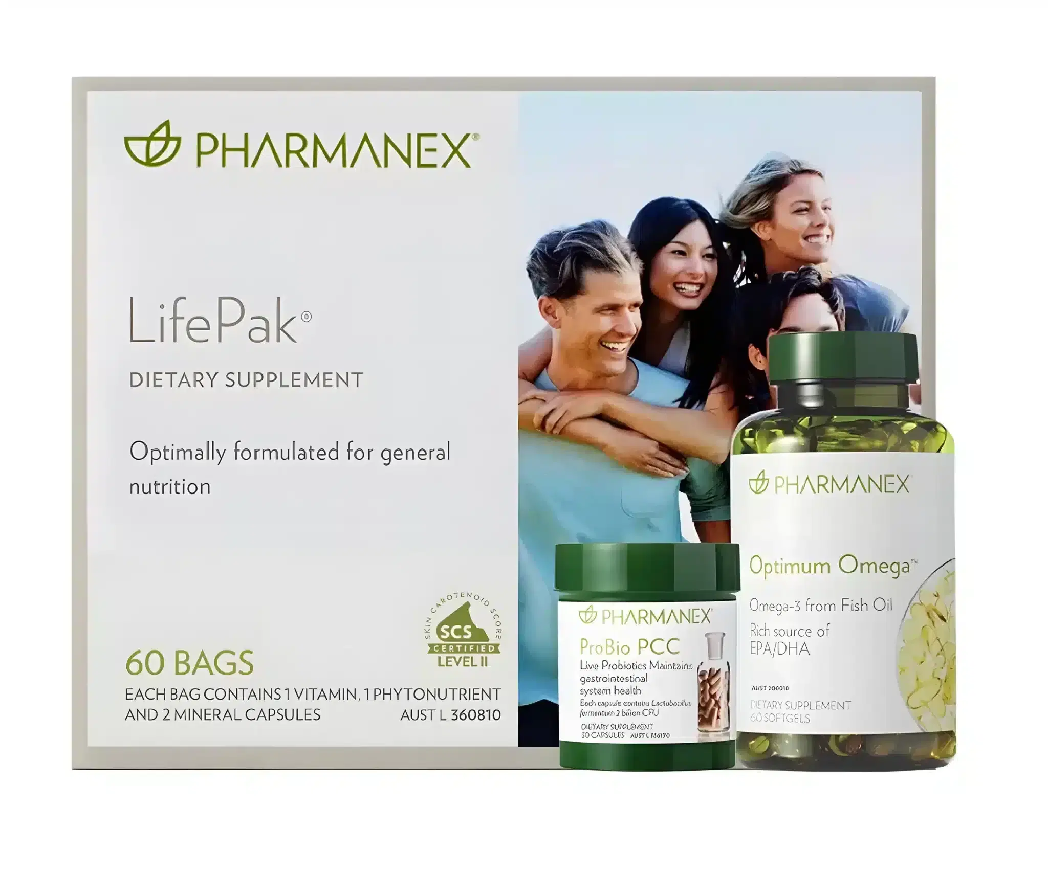 LifePak® & Probio PCC & Optimum Omega Kit (Australia) - Nu Skin Multivitamins | NuBest Skin